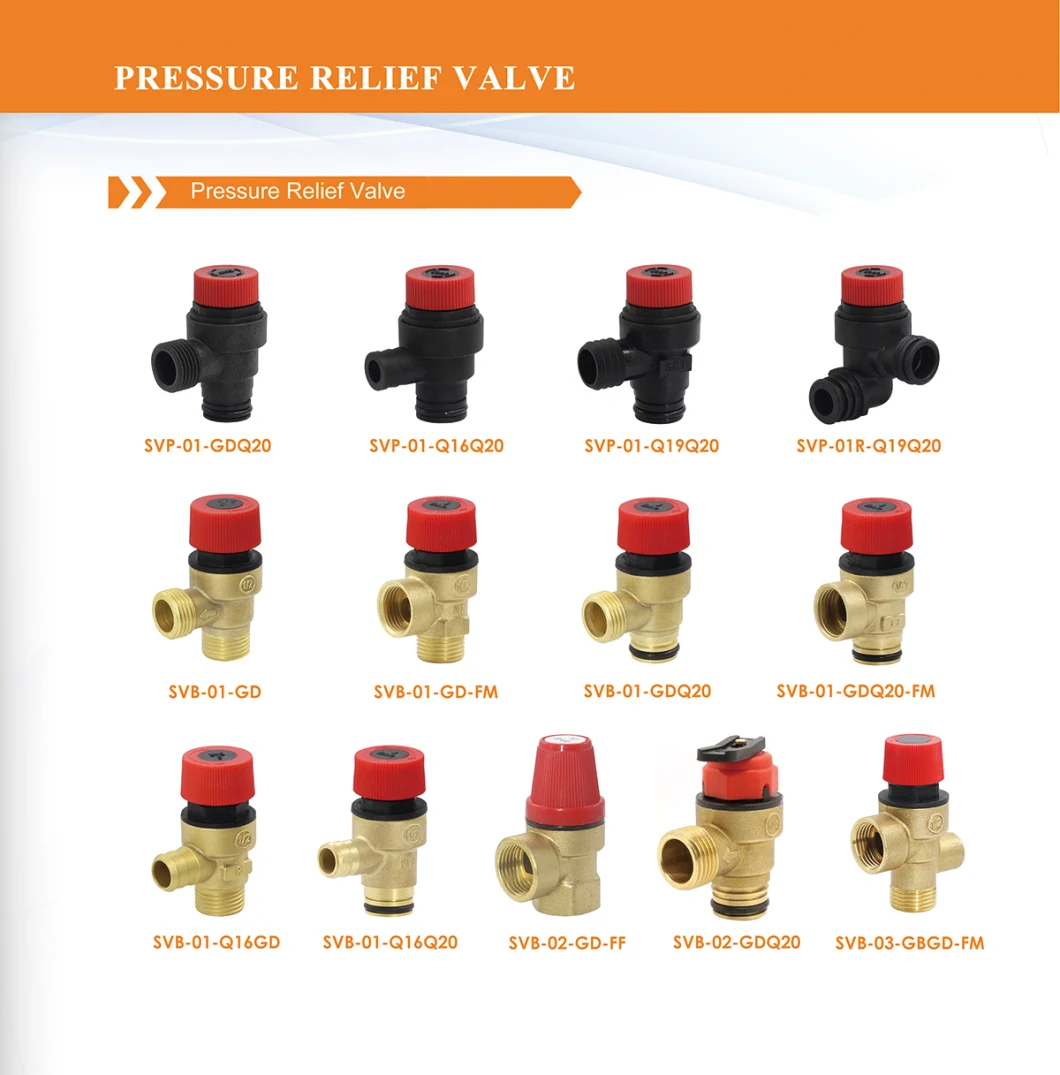 Safety Valve Gas Water Heater Parts Pressure Relief Valve