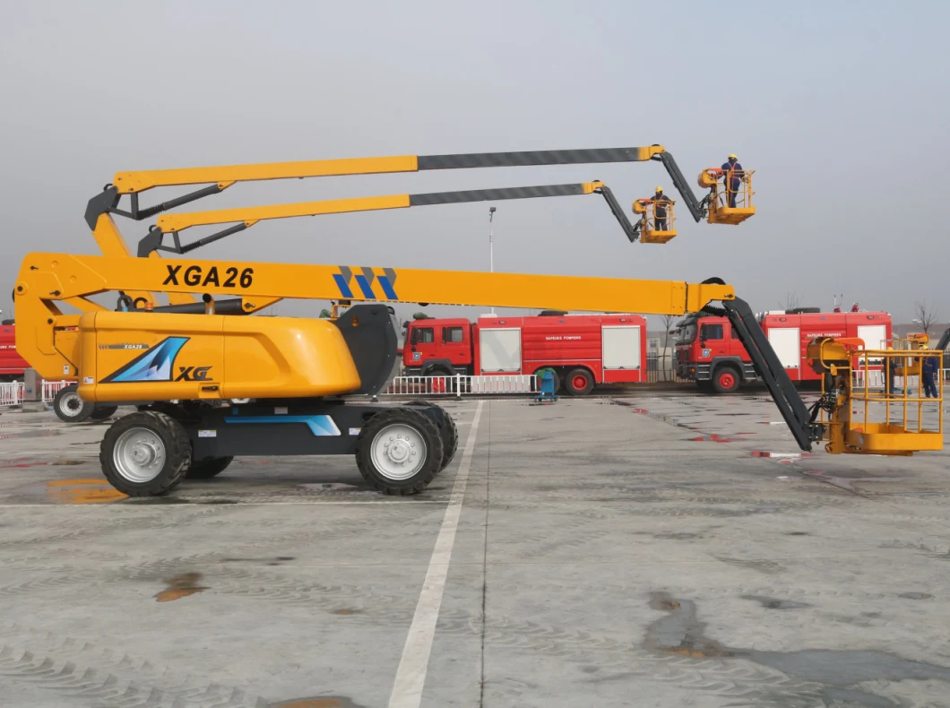 Boom Lift Xga26 Manlift 26m Articulated Boom Mobile Elevating Aerial Work Platform for Sale